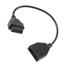 SCUARI OBD1 Scanner, OBD1 to OBD2 Adapter, Car Accessories OBD1 12 Pins to OBD2 OBD II 16 Pins Socket Scan Diagnostic Extension Tool Cable Connector Replacement,Used to Connect Scanner and Vehicles