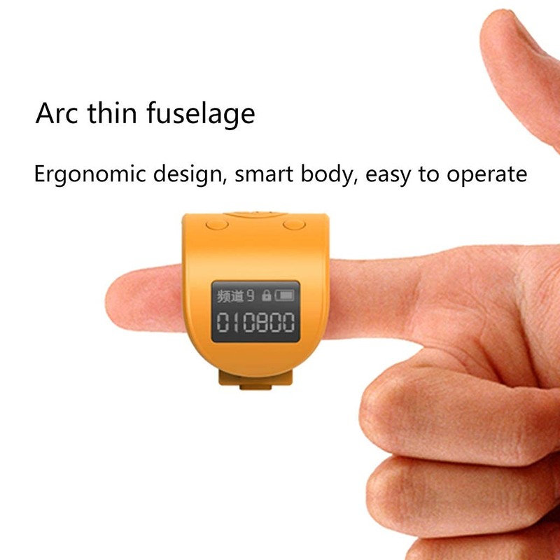 WANGFUFU Mini Digital LCD Electronic Finger Ring Hand Tally Counter