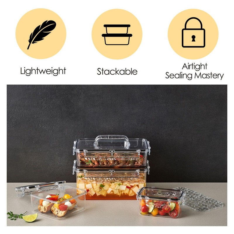 gotman Airtight Food Storage Containers (91.3 oz) | Lid With