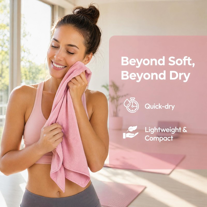Kemay Premium Microfibre Towel - Quick Dry, Super Absorbent &