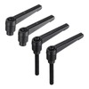 sourcing map 4pcs Clamping Lever Adjustable Handle Set Metric M6