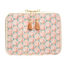 Almost Sunday Large Drawn Pouch LIBERTY FABRICS/Peacocks of Grantham Hall