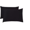 Rayyan Linen Black Pair of Pillowcases 100% Egyptian Cotton 200