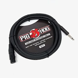 Pig Hog PHM10Z Tour Grade High Performance Hi-Z Microphone Cable 10-Feet Heat Shrink Protected XLR and 1/4" Connectors 8mm PVC Outer Covering Build for The Road