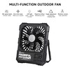 QUMOX Ventilatore da Campeggio Ricaricabile 20000mAh con Luce LED, Telecomando,