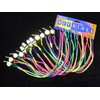 Pack Of 12 Keyring Neck Whistles With Multi Coloured Neon