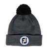 FootJoy Pom Pom Knit Beanie Heather Charcoal