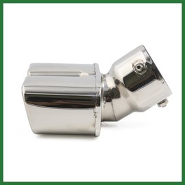 Motoforti 2.83" Inlet Curved Type Double Slant Cut Exhaust Muffler Tip for Car Long-lasting