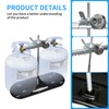 RV Double Propane Tank Locking Device 1/2”-13 Threads Shaft Anti-Theft