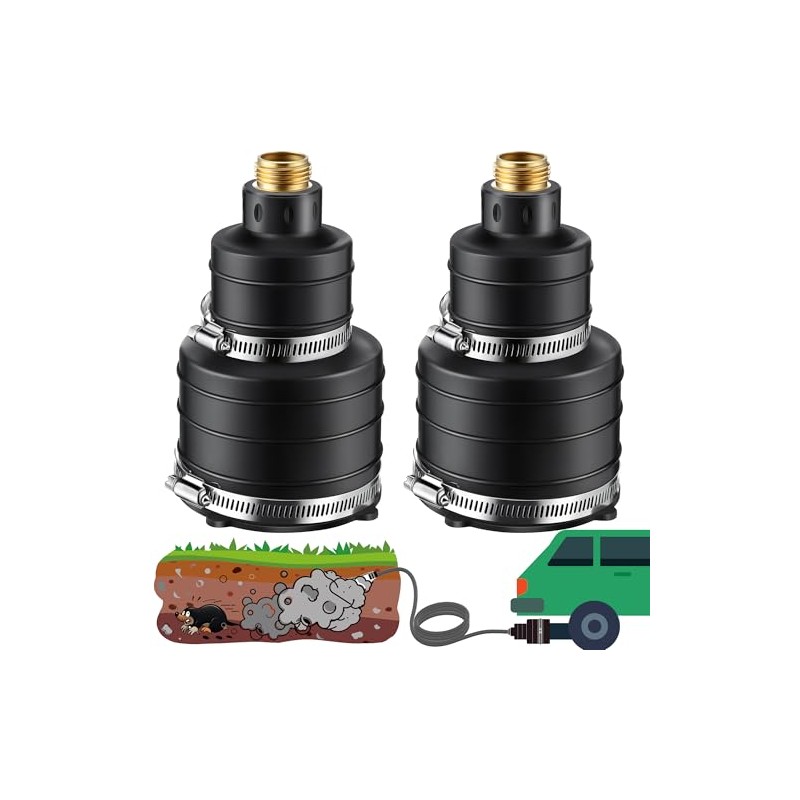 Qualirey 2 Pack Pest Control Exhaust Pipe Attachment Transport Exhaust
