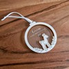 Mein erstes Weihnachten Baby Weihnachtskugel mit Name - Baumschmuck REH
