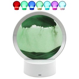 Lesser & Pavey Quicksand Lamp Green Moving Sand 3D Display Motion Colour Changing Night Light