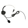 Telephone Headset Single Ear Professional Noise Canceling Adjustable Wired Phone