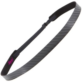 Hipsy PLUS Size, Women's Adjustable NO SLIP Skinny Tech Sport Headband (Black PLUS Size Tech 1pk)