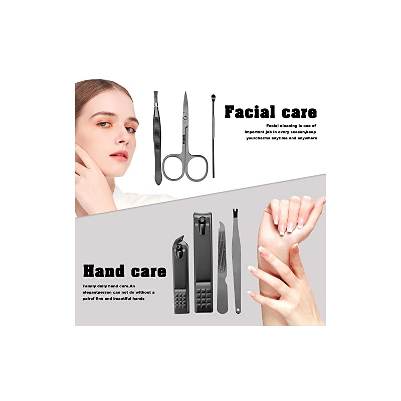 7-in-1 Travel Manicure Set with Portable Case