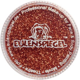 Eulenspiegel 907658 - Organic Glitter Golden Orange, 6 g, Biodegradable, Glitter for Face and Body