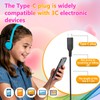 TJZXGUI Type C Headphones Bulk for Classroom School Kids 25