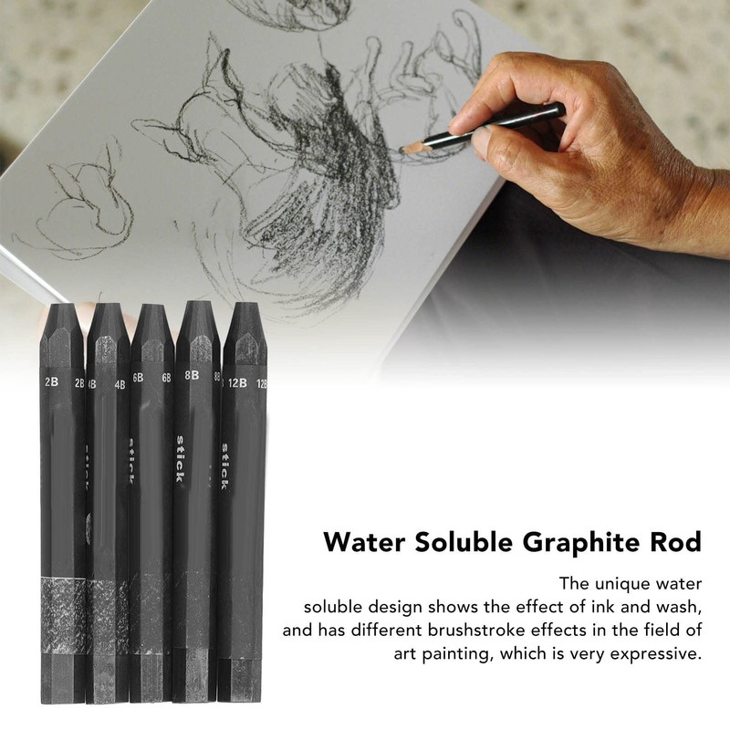 Yosoo Health Gear 5 PCS Graphite Sticks, Water Soluble Graphite