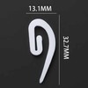 White Plastic Curtain Hooks | Hooks For Pencil Pleat, Window,