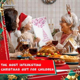 MJARTORIA Advent Calendar Jewellery for Girls 2024 Christmas Calendar Teenagers 24 Surprises Surprise Package with Bracelet Chain Charms Jewellery Make Your Own Set Pendant (Pink)