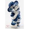 Gzhel Boy Monkey Figurine handmade souvenir