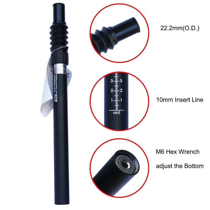 GANOPPER 31.6 Seatpost Suspension MTB Seat Post 31.6mm Shock Absorber