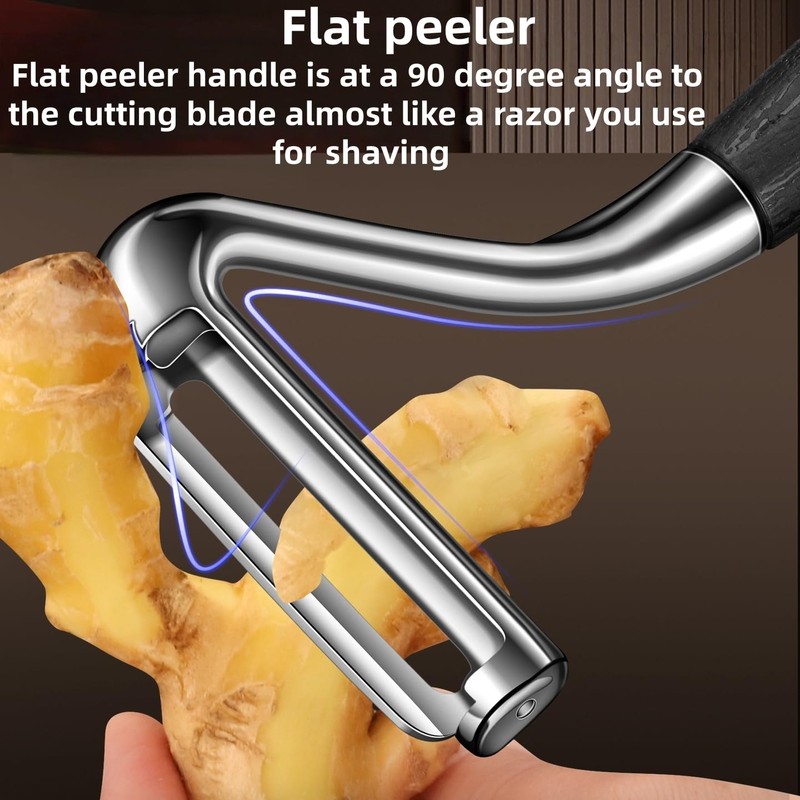 Swivel Vegetable Peeler，stainless steel flat peeler