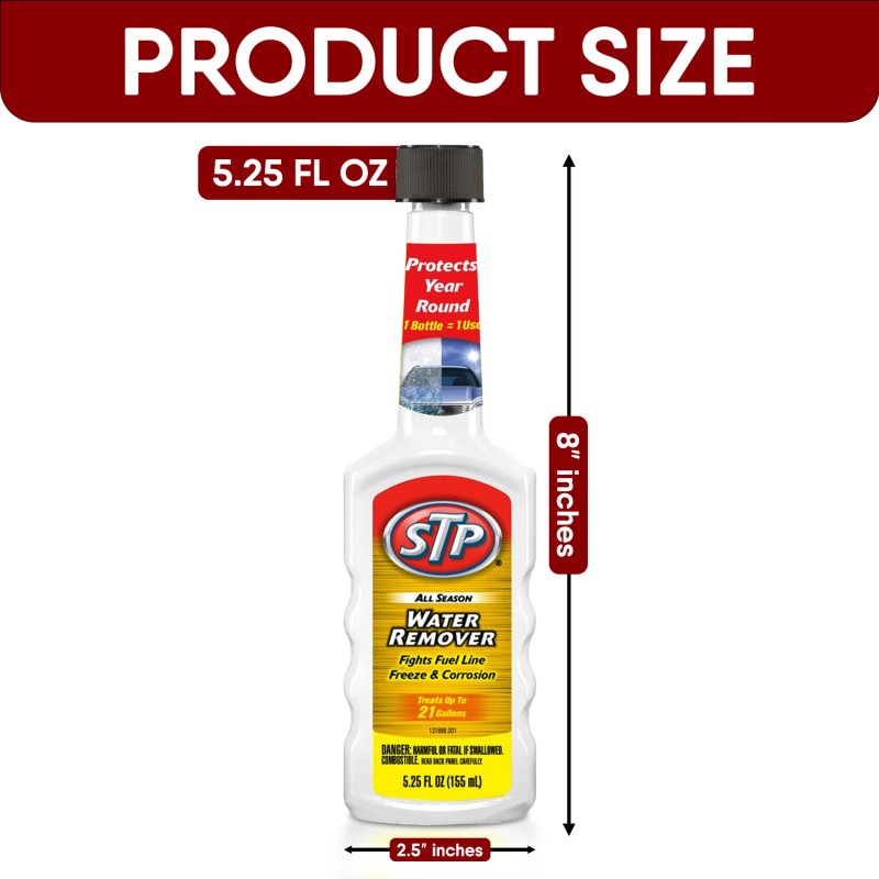 STP® All Season Water Remover: Maximize Fuel Efficiency & Protection