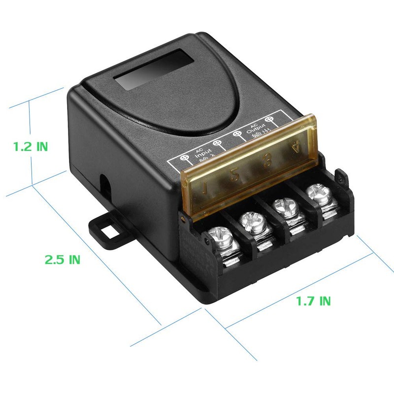 Wireless Light Switch and Receiver Kit, 30A High Power, No