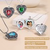 Fanery Sue Locket Necklace for Women, Heart Locket Silver Lockets