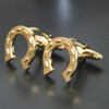 Kamakura Cuffs Factory Horseshoe Gold Cuffs [kahurinkusu・kahusubotan] cf052