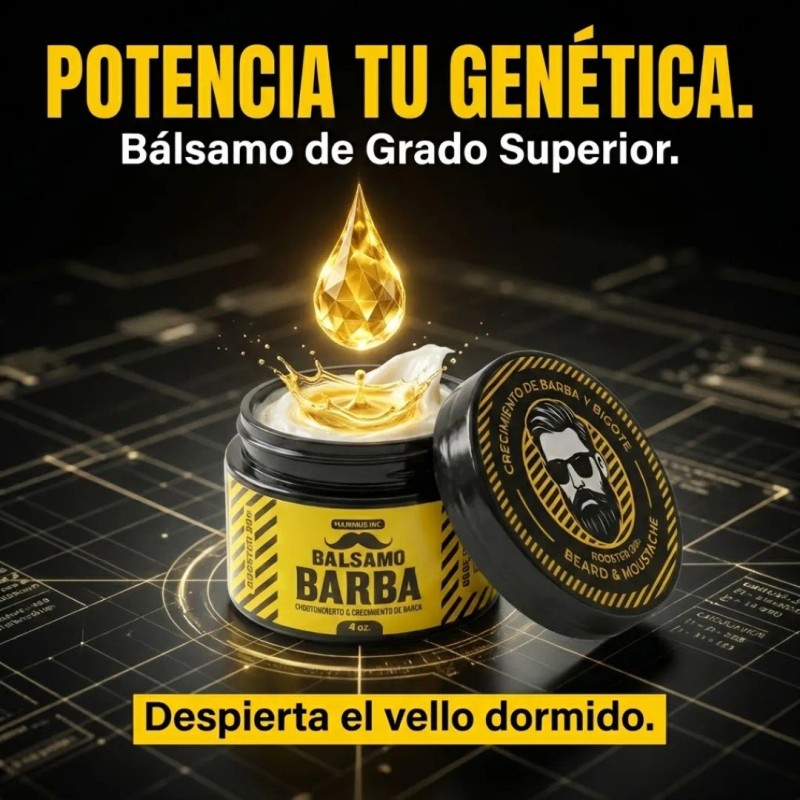 Balsamo Crecer Barba Cubrir Huecos Desde Lavanda