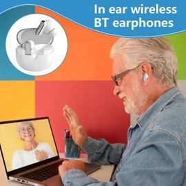 Noise Cancelling Earbuds | Wireless in Ear Headphones Earbuds | Clear Calls Stereo Deep Bass Sound, Long Playtime Headset Electronic Gadgets for Outdoor Travel Sports