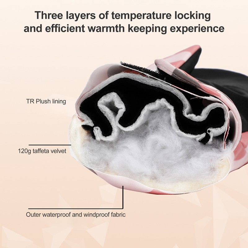 Ski Gloves Autumn and Winter Warm Cycling Gloves Girls Outdoor