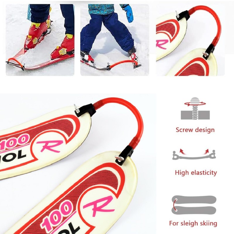 Ski Training Aid Ski Tips, Snowboard Tip Clips, Holder for