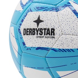 Derbystar Street Soccer Football in Size 5 – The New Leisure Football in White/Blue