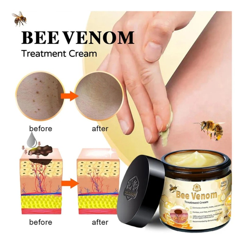 Creme De Tratamento Pele De Abelha,todas As Partes Do Co