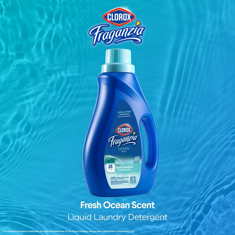 Clorox Fraganzia Liquid Laundry Detergent in Ocean Scent - HE