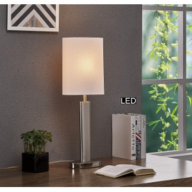 Artiva USA LED9477TCW Catriona LED Touch Table Lamp, 27, Satin Nickel