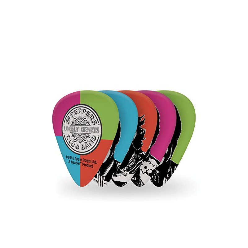 D'Addario Beatles Guitar Picks, Sgt. Pepper's 50th Anniversary, Heavy, Pack