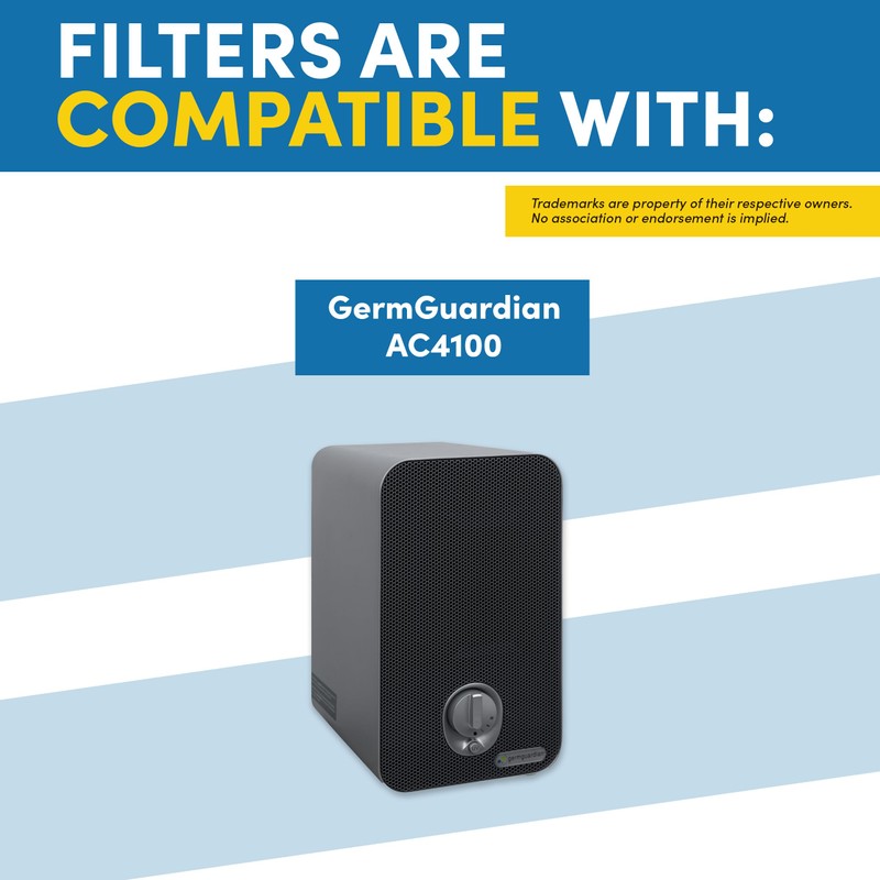 Veva HEPA Filter E Replacement (2 Pack) Compatible with Germ