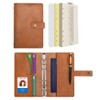 Wonderpool A6 Leather Notebook Refillable 6 Ring Binder Diary Portfolio