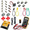 InputMakers Elektrobaukasten für Kinder mit Multimeter Digital, stromkreis bausatz kinder,