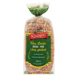 Rudolph's bakery Five Grain bread- Sliced