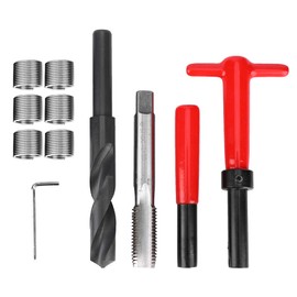 11Pcs M16x2 Thread Repair Kit Stainless Steel Twisted Drill Tap Hex Wrench Threaded Insert and Breaker Tool helicoil thread repair kit wood repair kit helicoil kit