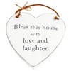 Heartwarmers Wooden Heart Keepsake Gift Sign/Plaque, Bless This House