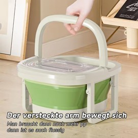 Collapsible Bucket,Foot Care,Bath Tub,With Phone Holder Foot Bath Bucket,Side Support with LidThickened Design with Carrying HandleFolding Bucket,Multifunctional Bucket,Buckets with Massage Acupoints