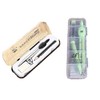 CHAYOO 9 x Plastic Math Geometry Tool Transparent Ruler Set,