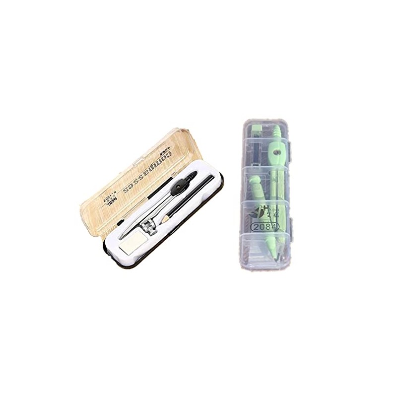 CHAYOO 9 x Plastic Math Geometry Tool Transparent Ruler Set,