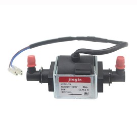 Jiayin JYPC-7A AC 120V 60W 2400cc/min 2bar Water Solenoid Liquid Pump Fit for Rug Doctor/Bissell Deep Carpet Cleaner,Replacement Part Mighty Pro X3,DCC-1,B0600,B0608,etc,with spring clips, inserts